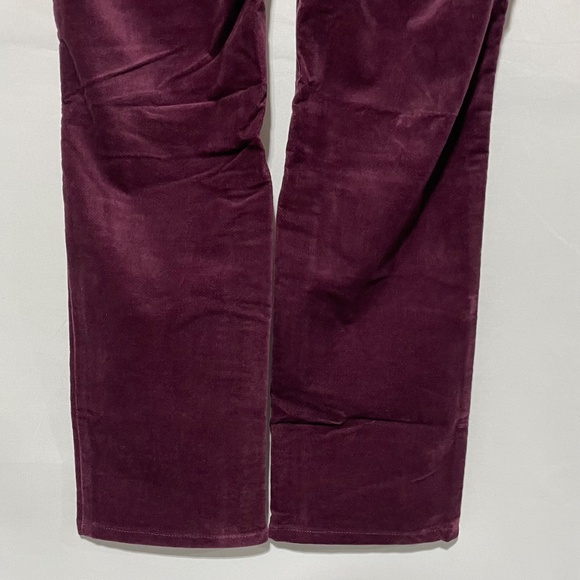 New D & Co Adaptive Wheelchair Fit Full Length Velveteen Pants Burgundy Size 10 - Picture 11 of 16